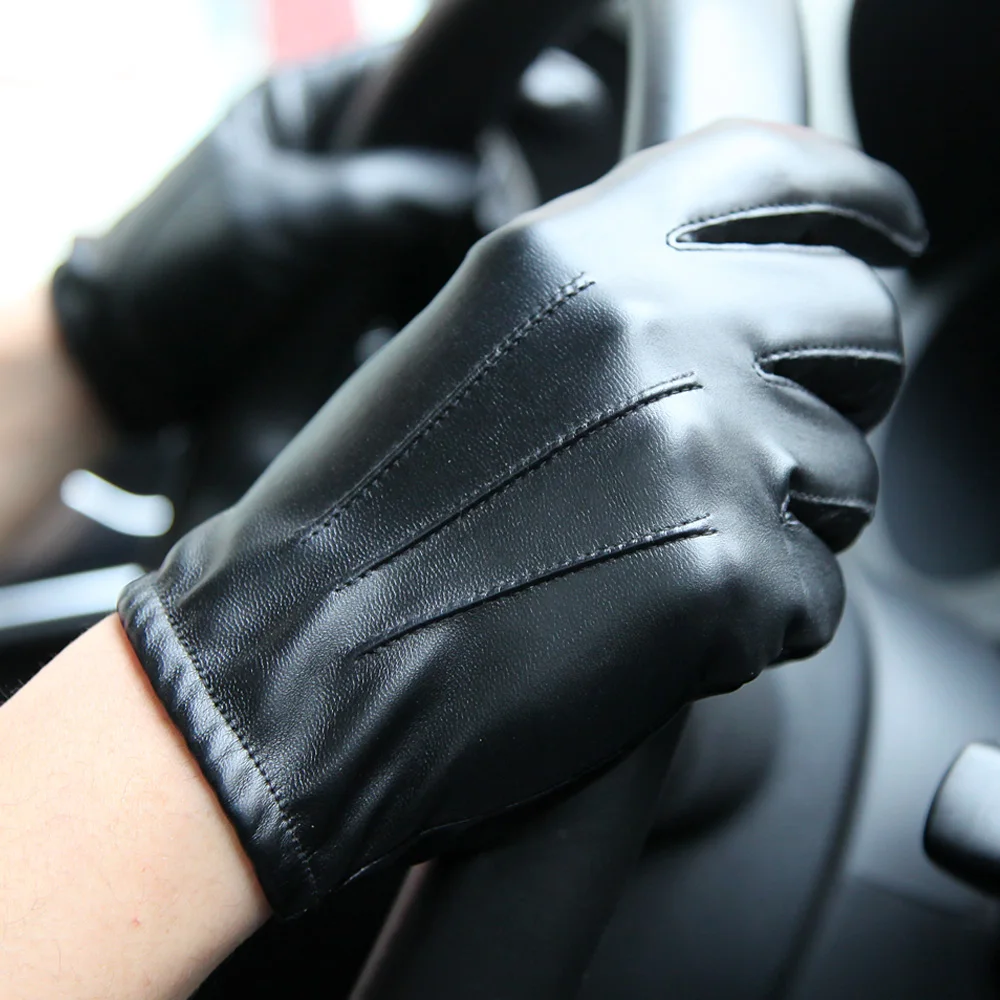 leather gloves men