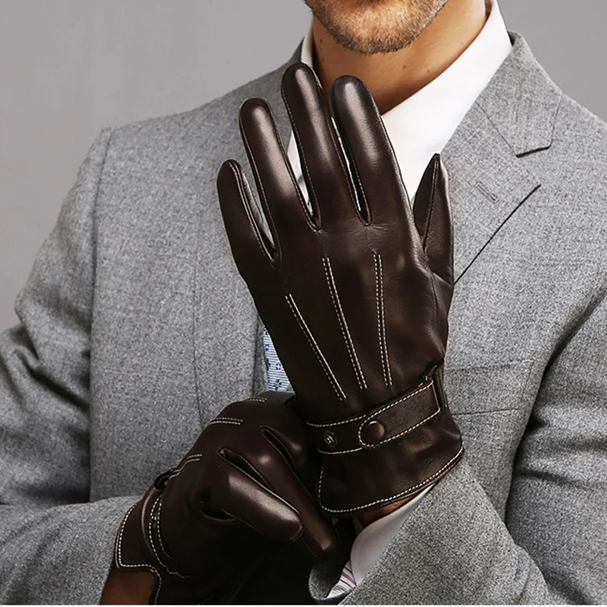 fashion leather driving gloves