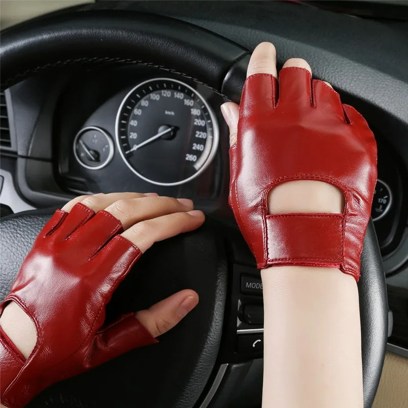 fingerless driving gloves