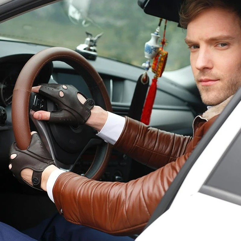 fingerless driving gloves