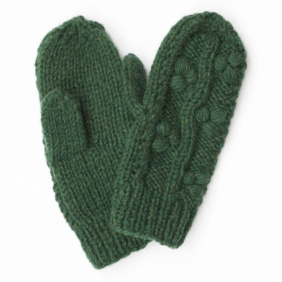 Green mitten