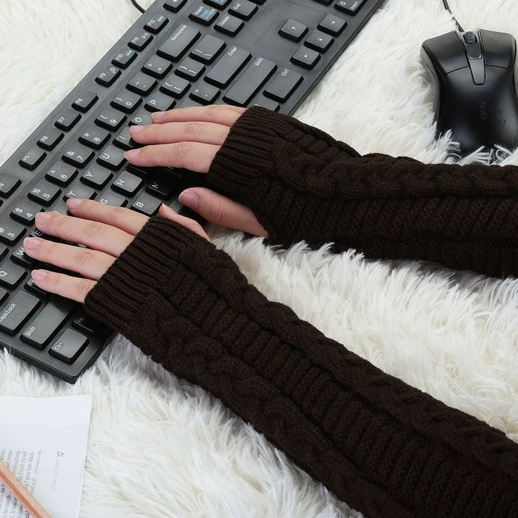 long fingerless gloves