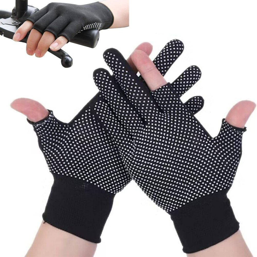 fingerless compression gloves