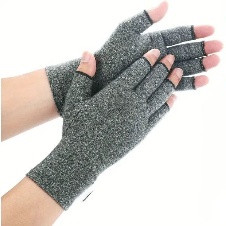 fingerless compression gloves